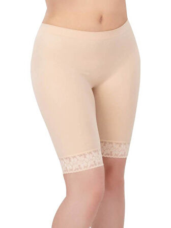 Emay Dikişsiz Soft Kadın Paçalı Dantelli Boxer 3004