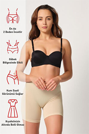Emay Ten Dikişsiz Soft Kadın Paçalı Boxer 3003