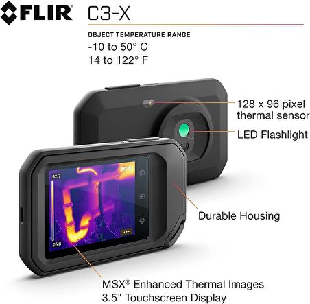 FLIR C3-X Kompakt Termal Görüntüleme Kamerası