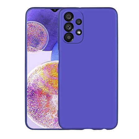 Smcase Samsung Galaxy A23 Kılıf Kamera Korumalı Premier Silikon  Nano Ekran Koruyucu