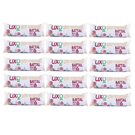 Çöp Torbası Battal Boy 75*90 Cm 10 lu Rulo 15 Paket = 150 Adet