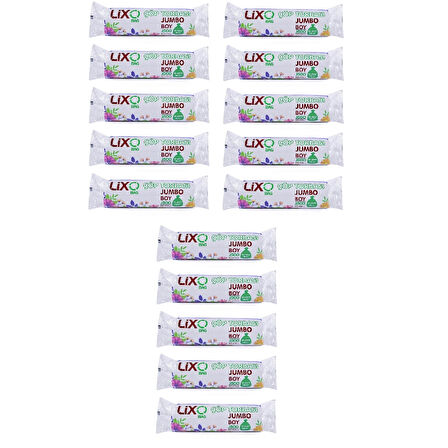 J-500 Çöp Torbası Jumbo Boy 80*110 Cm 10 lu Rulo 15 Paket = 150 Adet