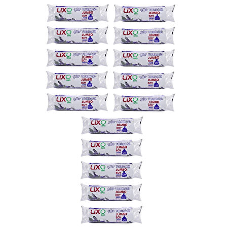 J-650 Çöp Torbası Jumbo Boy 80*110 Cm 10 lu Rulo 15 Paket = 150 Adet