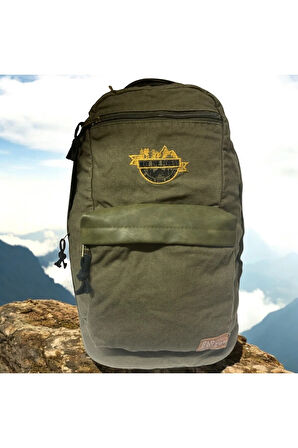 Kaliteli Vintage Salaş Disayn Günlük Sırt Gezi Okul Kamp Çantası 28cm x 45cm