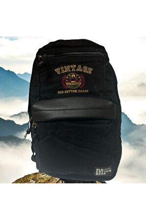 Kaliteli Vintage Salaş Disayn Günlük Sırt Gezi Okul Kamp Çantası 28cm x 45cm