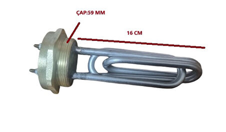 REZİSTANS 2" 2X5000W 15CM 8,5MM 220V İKİ ELEMANLI