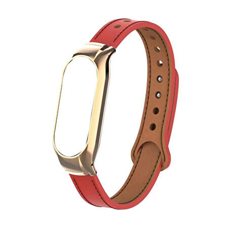 Gpack Xiaomi Mi Band 7 Kordon Deri Dikişli KRD 68