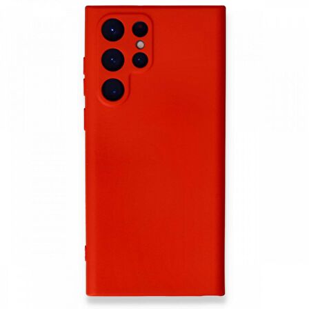 Smcase Samsung Galaxy S22 Ultra 5g Kılıf Kamera Korumalı Liquid Lansman Mara Silikon