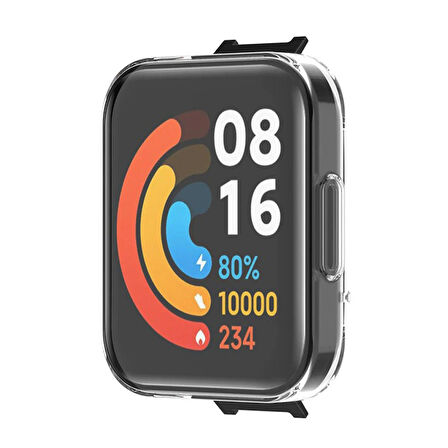 Gpack Xiaomi Redmi Watch 2 Lite Kordon Önü Kapalı Şeffaf Silikon