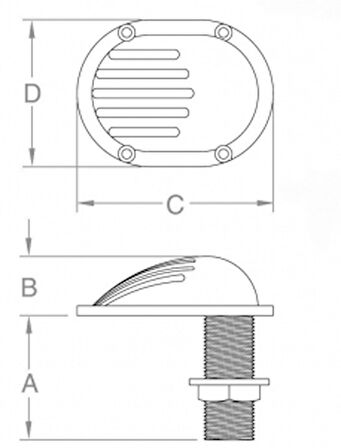 Groco filtreli su girişi, bronz STH-250-W