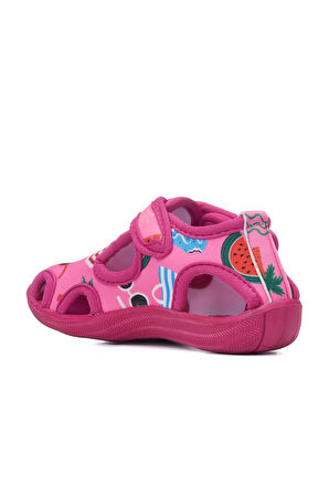 Günlük Unisex Çocuk Aqua Sandalet Esnek Kaymaz Taban Cırtlı Yazlık Deniz Kreş Ayakkabı 141