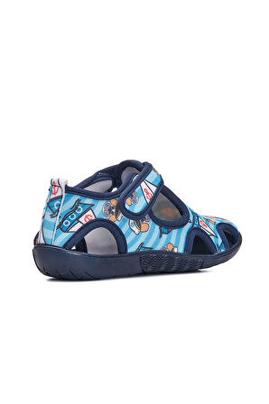 Günlük Unisex Çocuk Aqua Sandalet Esnek Kaymaz Taban Cırtlı Yazlık Deniz Kreş Ayakkabı 141