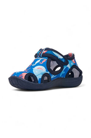 Günlük Unisex Çocuk Aqua Sandalet Esnek Kaymaz Taban Cırtlı Yazlık Deniz Kreş Ayakkabı 141