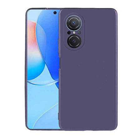 Smcase Huawei Nova 9 SE Kılıf Kamera Korumalı Mat Premier Silikon  Nano Ekran Koruyucu