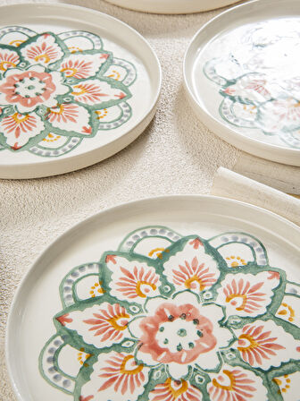 Boho Chic 6 lı Pasta Seti- 19 cm.