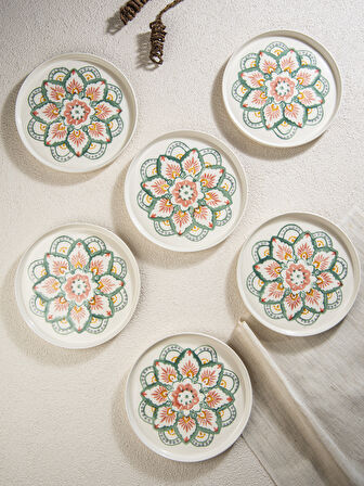 Boho Chic 6 lı Pasta Seti- 19 cm.