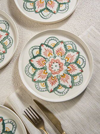 Boho Chic 6 lı Pasta Seti- 19 cm.