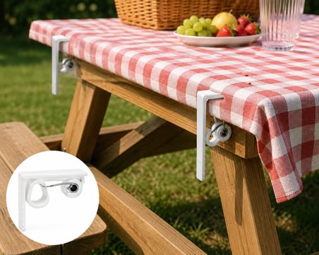 Masa Örtüsü Mandalı Yaylı 4 Lü Set