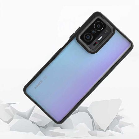 Gpack Xiaomi Redmi Note 11 Pro 5G Kılıf Flora Sert Silikon Arkası Cam Şeffaf