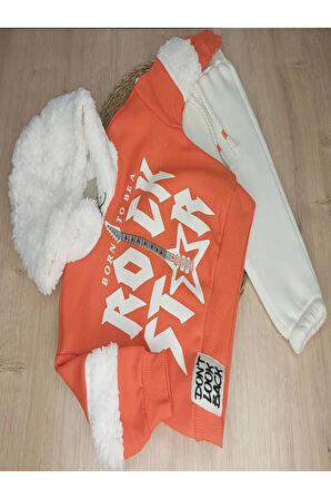 2'Lİ ERKEK BEBEK ÇOCUK ŞARDONLU KAPÜŞONLU TAKIM