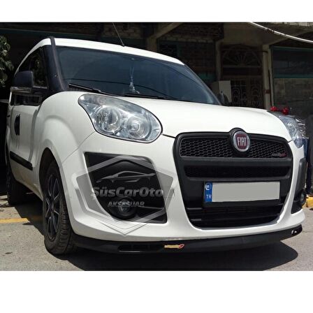 Fiat Doblo D3 2010-2015 Uyumlu Üniversal Laguna Lip Esnek Ön Lip 2 Parça Tampon Altı Dil Karlık Ön Ek