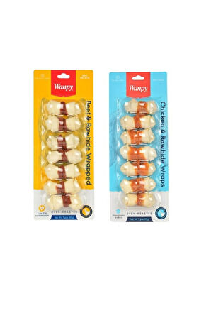Wanpy Biftek + Tavuk Sargılı Köpek Ödülü Karma 2 Li