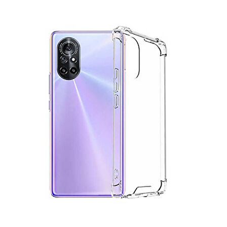 Smcase Huawei Nova 9 SE Kılıf Darbe Korumalı Tpu Silikon  Nano Ekran Koruyucu