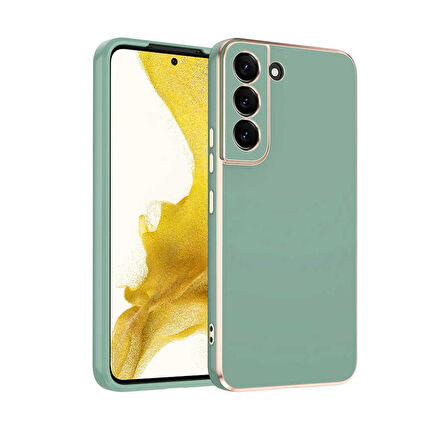 Smcase Samsung Galaxy S22 Plus 5G Kılıf Kamera Korumalı Lazer Bark Silikon