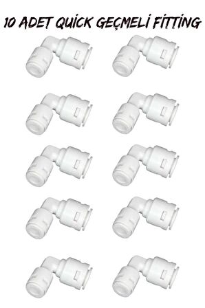 10 Adet Quick Geçmeli Fitting