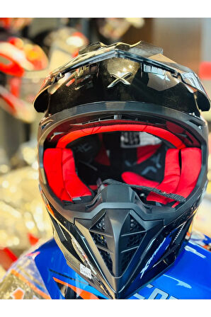 X-cross -dual Visor Black Red