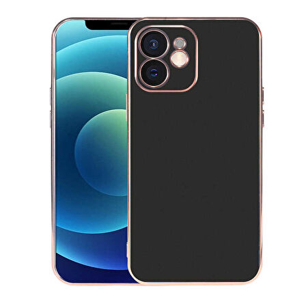 Smcase iPhone 12 Kılıf Kamera Korumalı Lazer Viyana Silikon