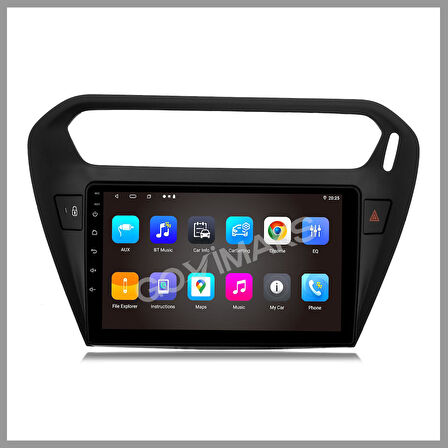 GOVİMAKS CITROEN C-ELYSEE SİYAH 2012-2023 6 GB RAM 128 GB HAFIZA ANDROID MULTIMEDIA TEYP