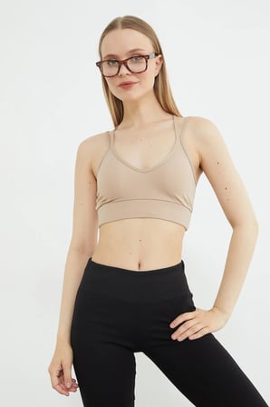Basic İnce Askılı Kaplı Büstiyer