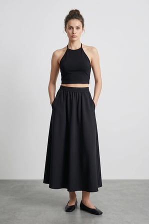 Beli Lastikli Cepli Maxi Boy Etek