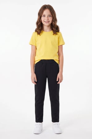 Beli Bağcıklı Penye Kumaş Unisex Çocuk Pantolon