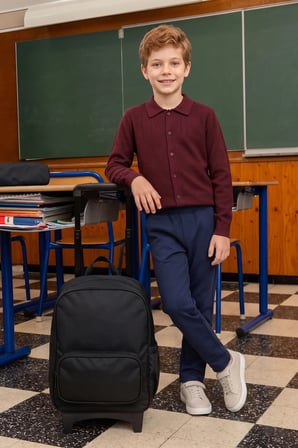 Beli Bağcıklı Penye Kumaş Unisex Çocuk Pantolon