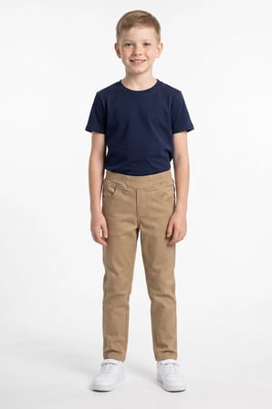 Beli Bağcıklı Gabardin Kumaş Unisex Çocuk Pantolon