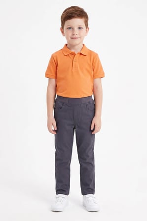 Beli Bağcıklı Gabardin Kumaş Unisex Çocuk Pantolon