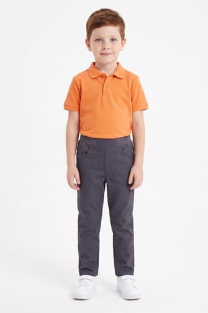 Beli Bağcıklı Gabardin Kumaş Unisex Çocuk Pantolon