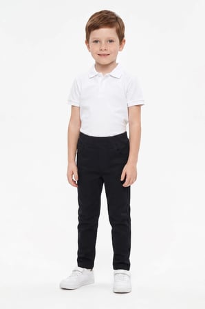Beli Bağcıklı Gabardin Kumaş Unisex Çocuk Pantolon