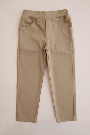 Beli Bağcıklı Gabardin Kumaş Unisex Çocuk Pantolon