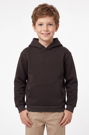 3 İplik Kanguru Cepli Kapüşonlu Unisex Çocuk Sweatshirt