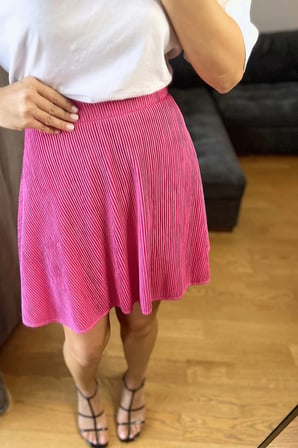 Fitilli Beli Lastikli Mini Boy Etek