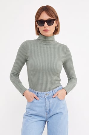 Fitilli Balıkçı Yaka Slim Fit Bluz