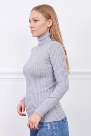 Fitilli Balıkçı Yaka Slim Fit Bluz