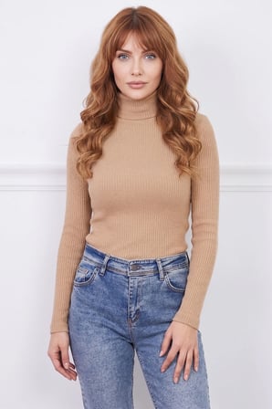 Fitilli Balıkçı Yaka Slim Fit Bluz