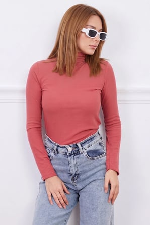 Fitilli Balıkçı Yaka Slim Fit Bluz