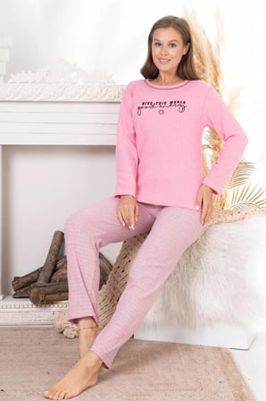 Give This World Baskılı Büyük Beden Pijama Takımı
