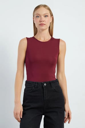 Basic Bisiklet Yaka Çıtçıtlı Body