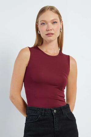 Basic Bisiklet Yaka Çıtçıtlı Body